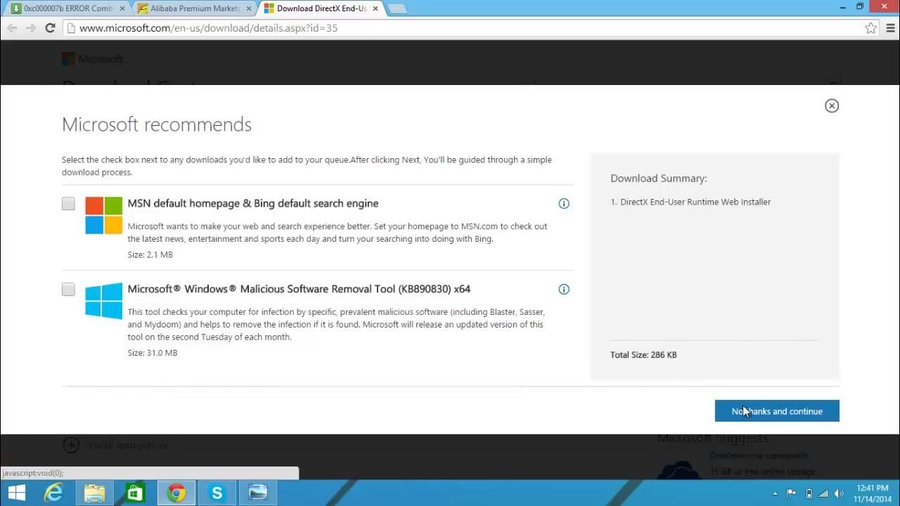 0xc00007b error download zip